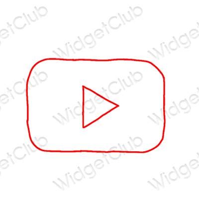 جمالية Youtube أيقونات التطبيقات