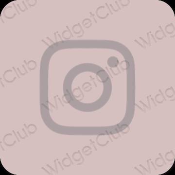 审美的 粉色的 Instagram 应用程序图标