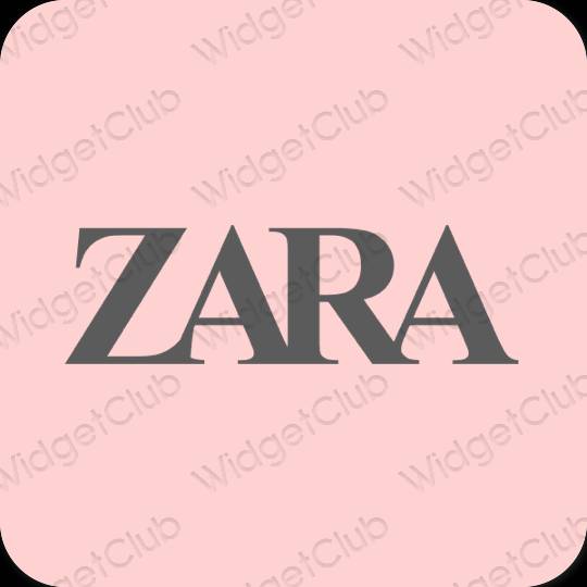 Estético rosa ZARA ícones de aplicativos