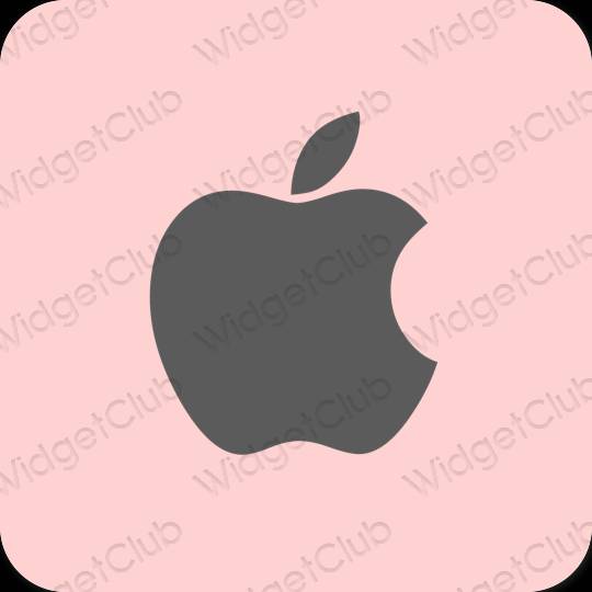 Esthétique rose Apple Store icônes d'application