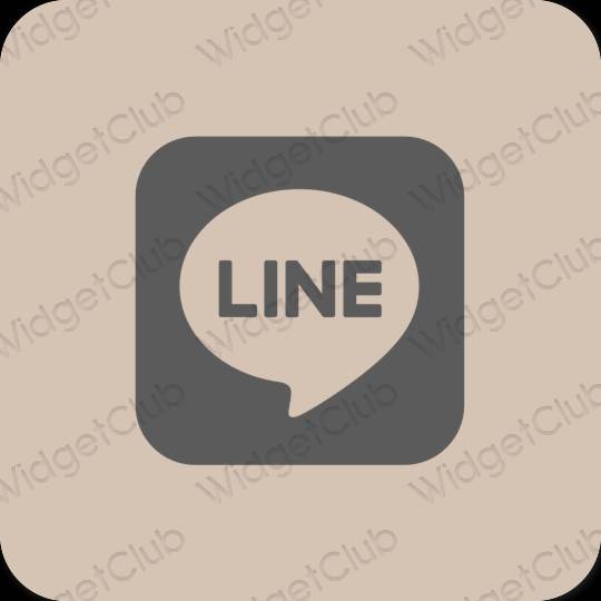 Esthetische LINE app-pictogrammen