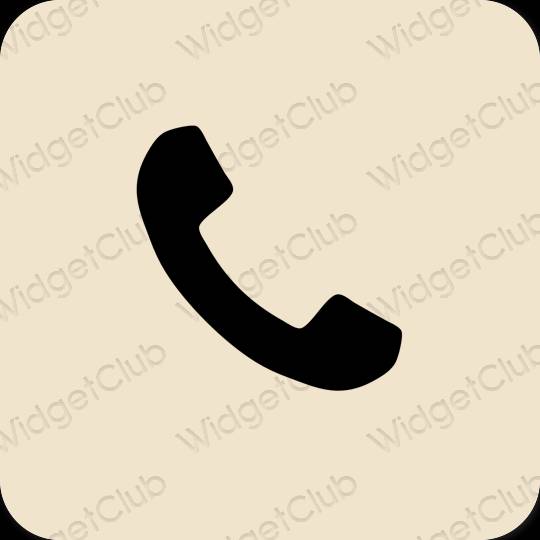 Estetik kuning air Phone ikon aplikasi