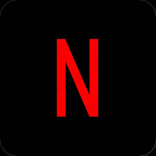 Ikon aplikasi estetika Netflix