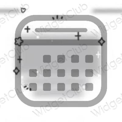 Esthetische Calendar app-pictogrammen