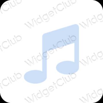 Esthetische Music app-pictogrammen