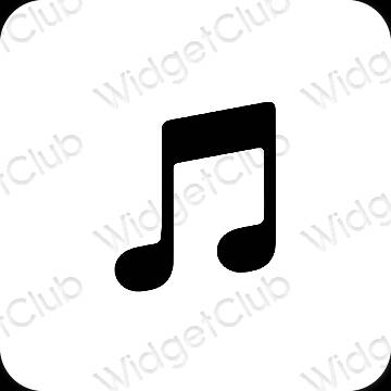نمادهای برنامه زیباشناسی Apple Music