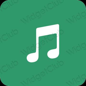 Esthetische Music app-pictogrammen