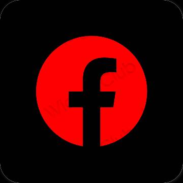 Icone delle app Facebook estetiche