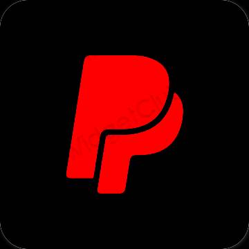 אייקוני אפליקציה Paypal אסתטיים
