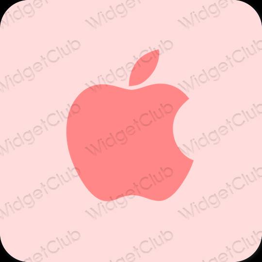 Estético rosa pastel Apple Store ícones de aplicativos