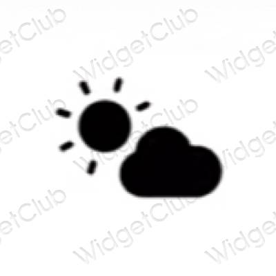 جمالية Weather أيقونات التطبيقات