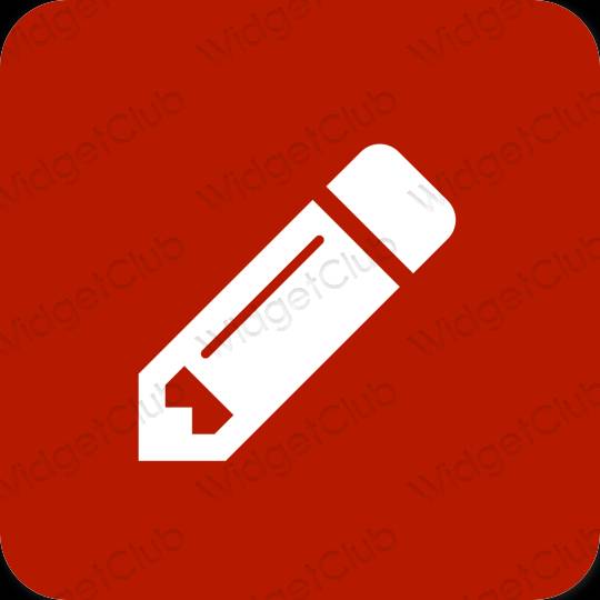 Ästhetische Notes App-Symbole