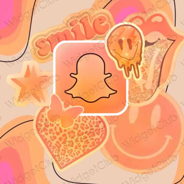 نمادهای برنامه زیباشناسی snapchat