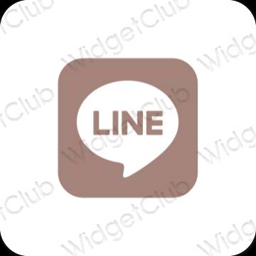 Esthetische LINE app-pictogrammen