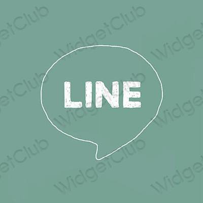 Естетични LINE икони на приложения