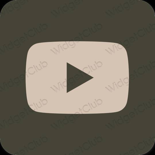 Icônes d'application Youtube esthétiques