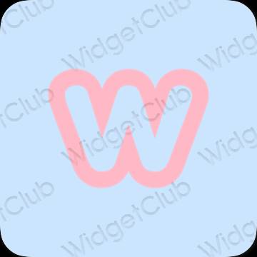 Esteettiset Weebly sovelluskuvakkeet