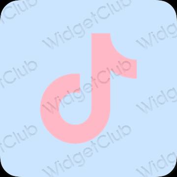 Aesthetic purple TikTok app icons