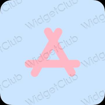 សោភ័ណ ពណ៌ខៀវ pastel AppStore រូបតំណាងកម្មវិធី