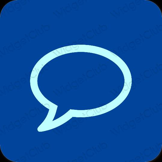 Esthétique mauve Messages icônes d'application