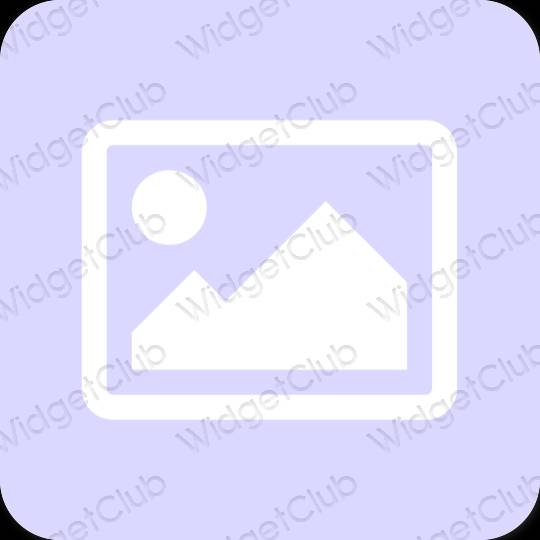 Estético púrpura Photos iconos de aplicaciones
