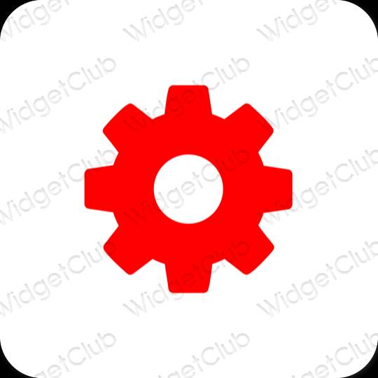 Esthetische Settings app-pictogrammen