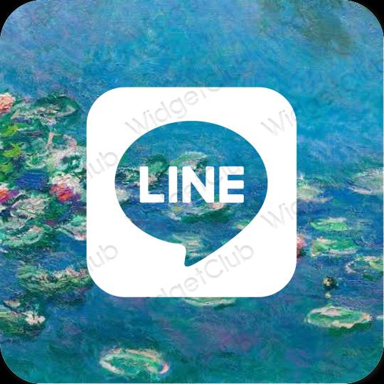 រូបតំណាងកម្មវិធី LINE សោភ័ណភាព