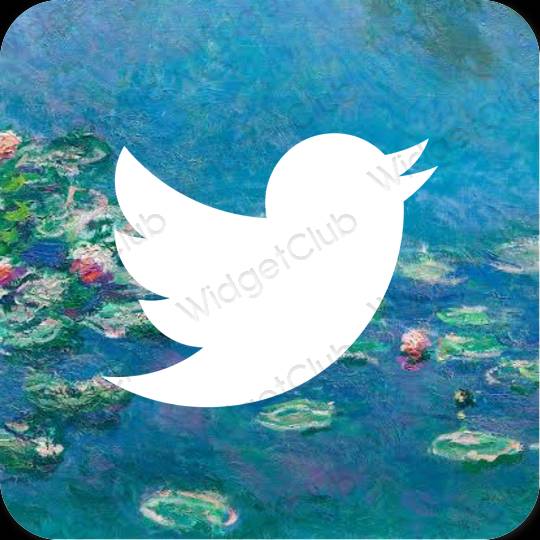 Esthetische Twitter app-pictogrammen