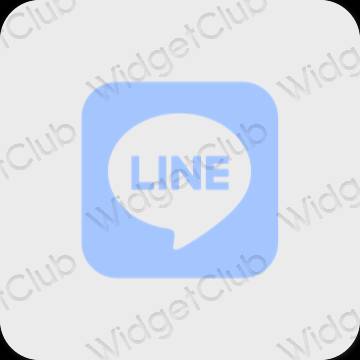 Esthetische LINE app-pictogrammen