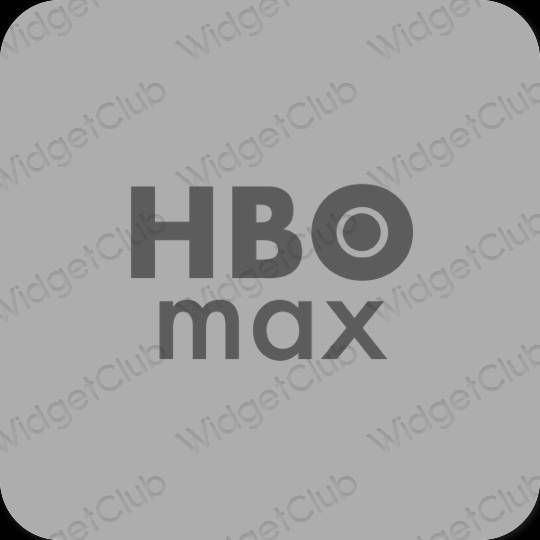 Естетски сива HBO MAX иконе апликација