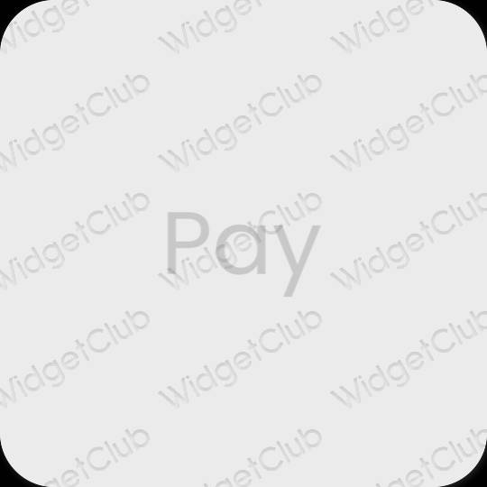Estetski siva PayPay ikone aplikacija