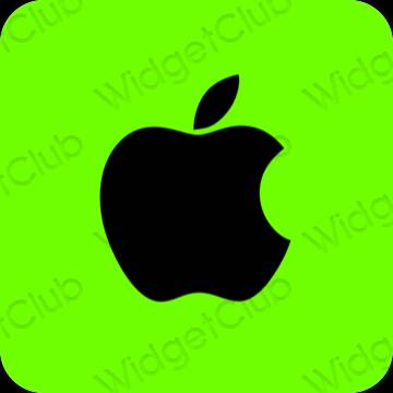 Estético verde Apple Store iconos de aplicaciones
