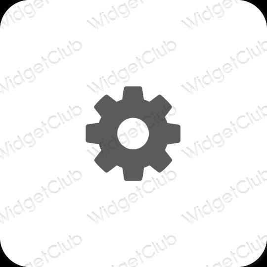 Esthetische Settings app-pictogrammen