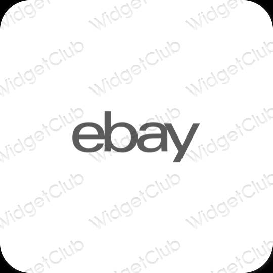 Esthetische eBay app-pictogrammen