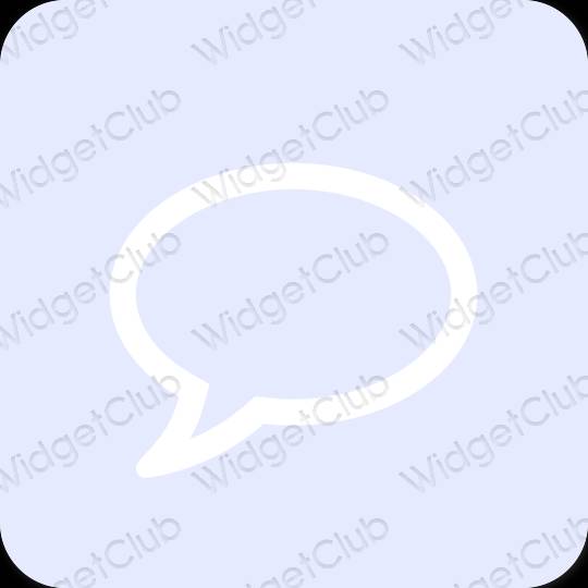 Estetické Fialová Messages ikony aplikácií