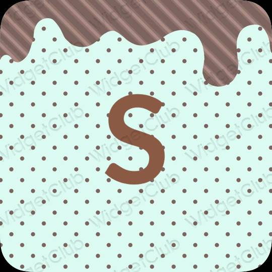 Aesthetic pastel blue SHEIN app icons