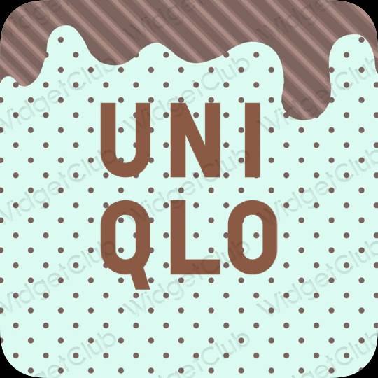 ესთეტიკური UNIQLO აპლიკაციის ხატები