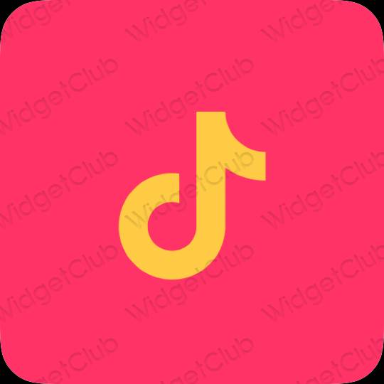 Aesthetic purple TikTok app icons