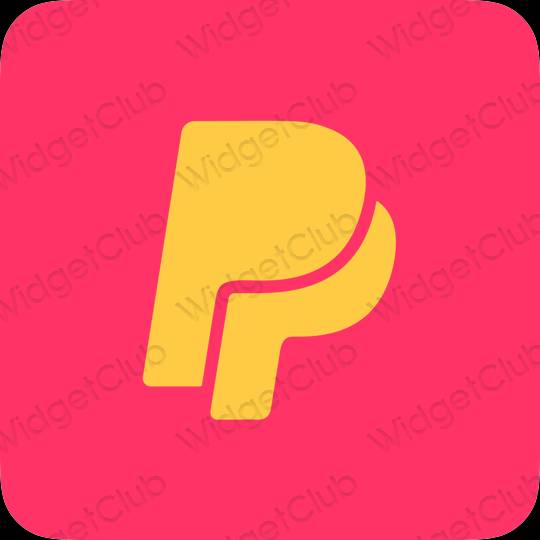 Aesthetic purple Paypal app icons