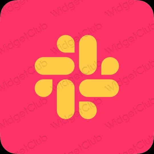 Aesthetic purple Slack app icons