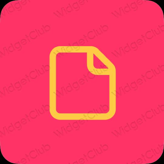 Aesthetic purple Files app icons