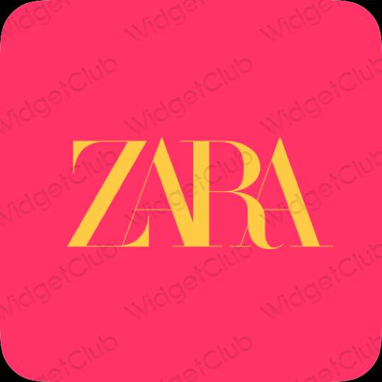 Aesthetic purple ZARA app icons