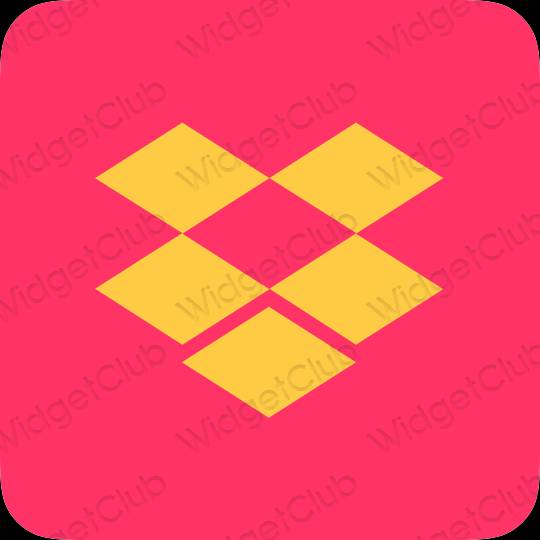 Aesthetic purple Dropbox app icons