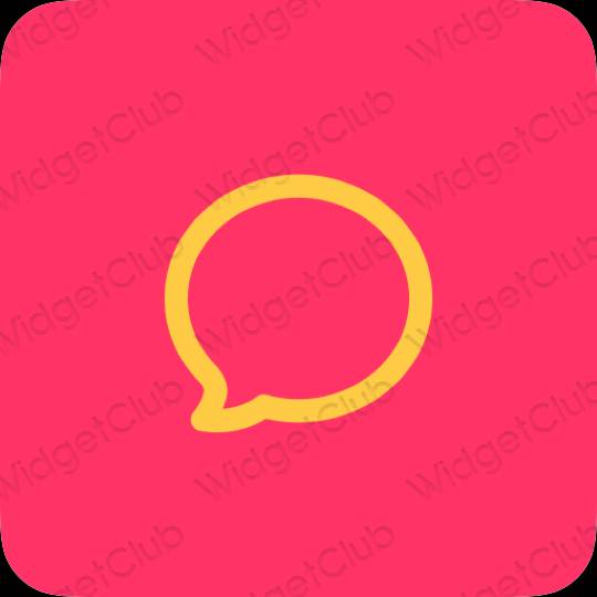 Aesthetic purple Messages app icons