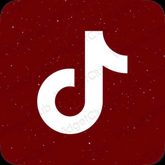 Aesthetic purple TikTok app icons