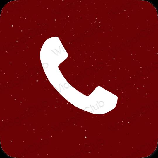 Estetický nachový Phone ikony aplikací