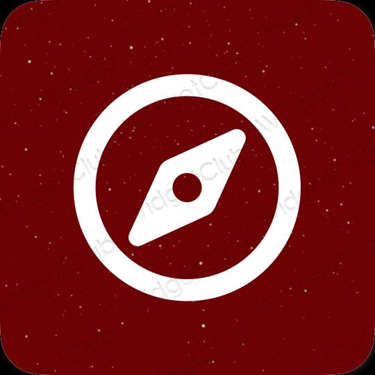 Estetico porpora Safari icone dell'app