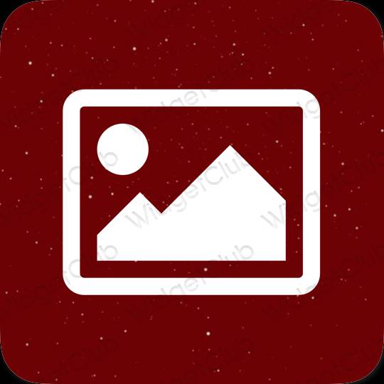 Aesthetic purple Photos app icons