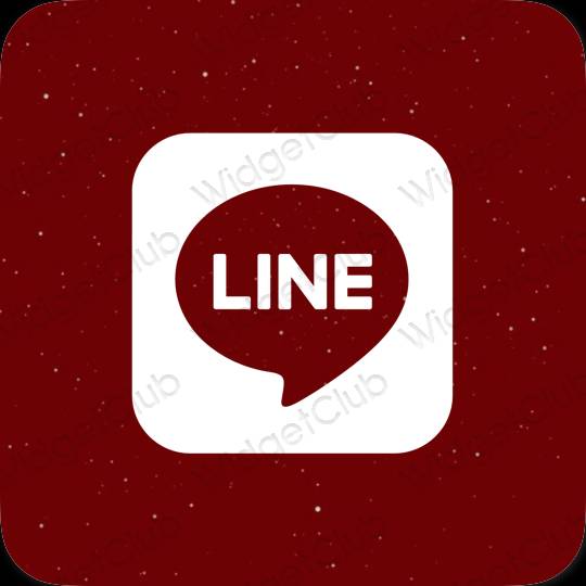Aesthetic purple LINE app icons