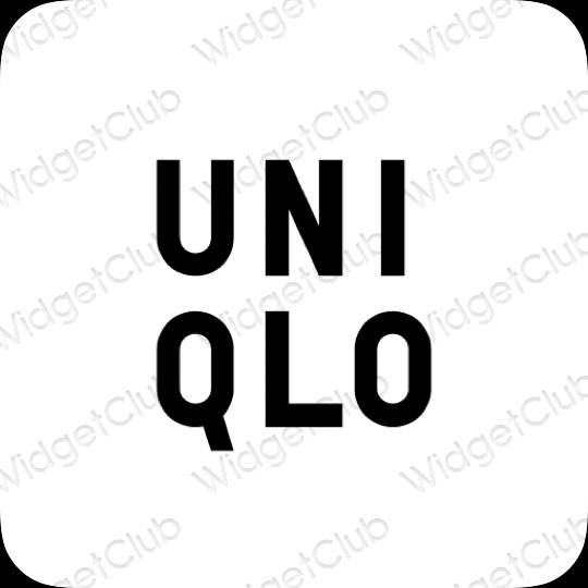 ესთეტიკური UNIQLO აპლიკაციის ხატები